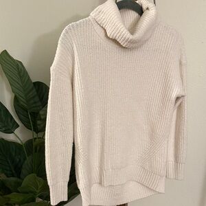 Old Navy Cream Cowl Turtle Neck Sweater